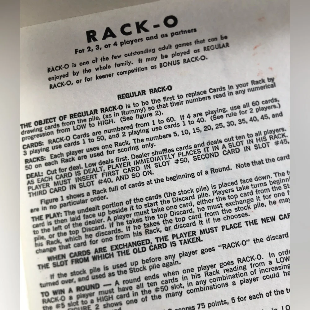 1966 RACK-O Card Game - Complete - Picture 5 of 8